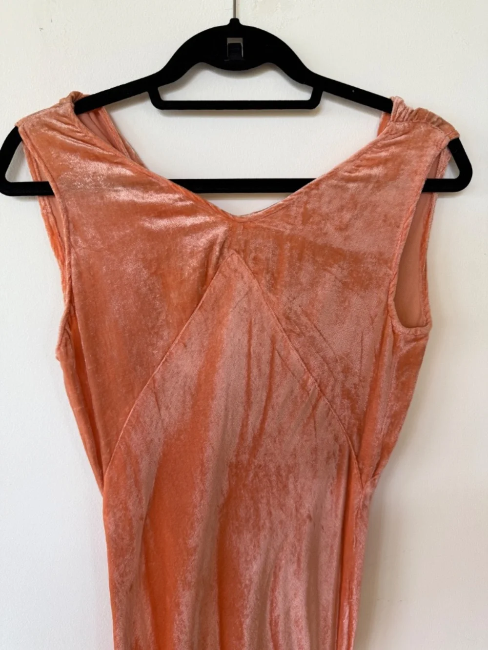 1930's Velvet Bias Cut Dress - Picture 6 of 10